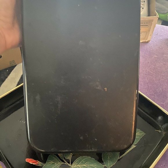 Pair of Vintage Japanese Black Lacquer Trays! Chic Hostess Gear! - Picture 4 of 8